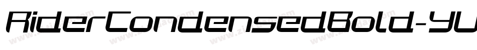 RiderCondensedBold-YVZL字体转换