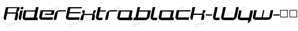 RiderExtrablack-lVyw字体转换