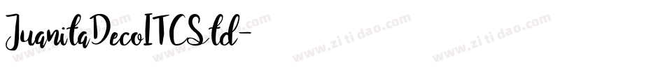 JuanitaDecoITCStd字体转换