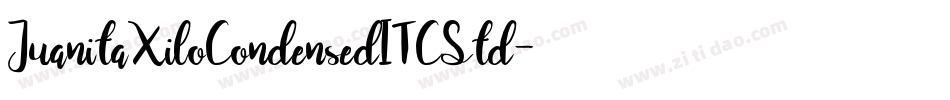 JuanitaXiloCondensedITCStd字体转换