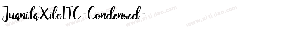 JuanitaXiloITC-Condensed字体转换