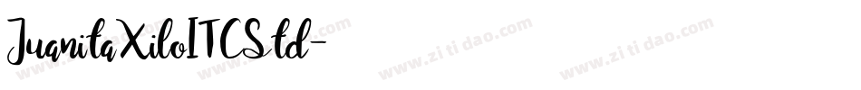 JuanitaXiloITCStd字体转换