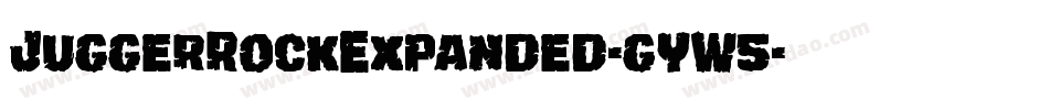 JuggerRockExpanded-gYW5字体转换
