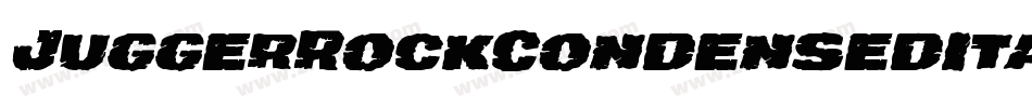 JuggerRockCondensedItalic-LXpG字体转换