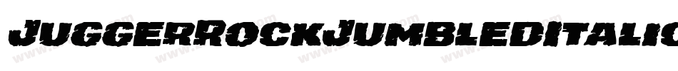 JuggerRockJumbledItalic-eB0g字体转换