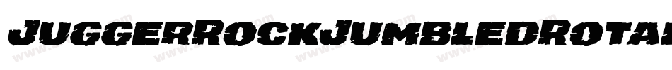 JuggerRockJumbledRotalic-W3M4字体转换