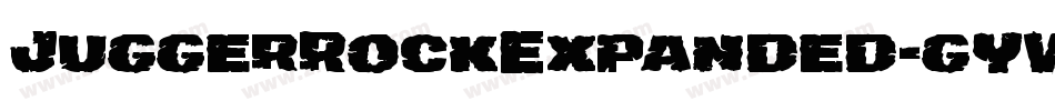 JuggerRockExpanded-gYW5字体转换