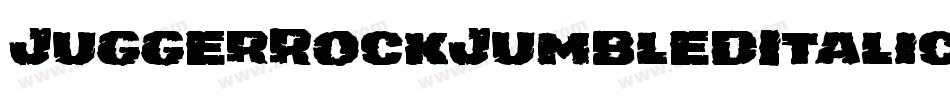 JuggerRockJumbledItalic-eB0g字体转换