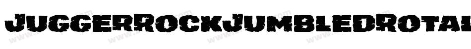 JuggerRockJumbledRotalic-W3M4字体转换
