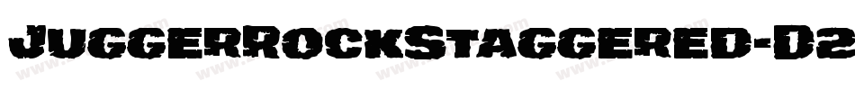 JuggerRockStaggered-D2em字体转换