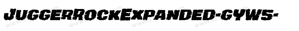 JuggerRockExpanded-gYW5字体转换