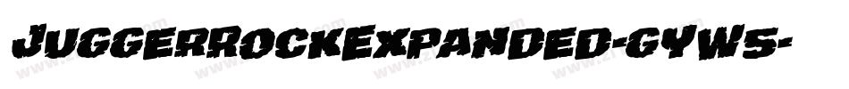 JuggerRockExpanded-gYW5字体转换