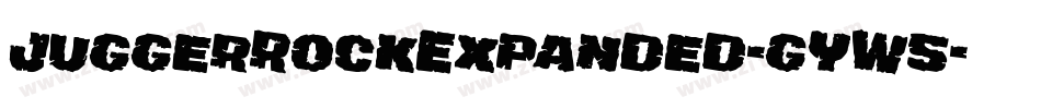 JuggerRockExpanded-gYW5字体转换