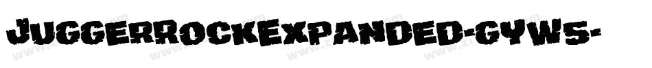 JuggerRockExpanded-gYW5字体转换