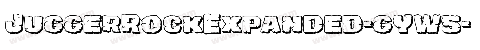 JuggerRockExpanded-gYW5字体转换