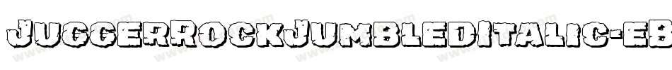JuggerRockJumbledItalic-eB0g字体转换