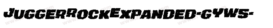 JuggerRockExpanded-gYW5字体转换