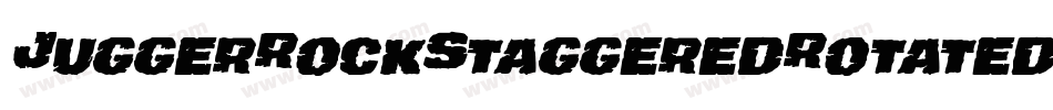 JuggerRockStaggeredRotated-VZr6字体转换