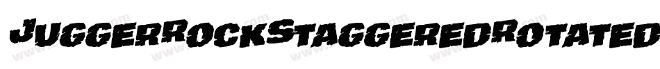JuggerRockStaggeredRotated-VZr6字体转换