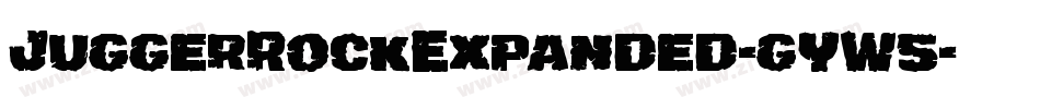 JuggerRockExpanded-gYW5字体转换