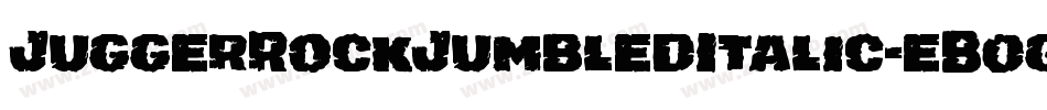 JuggerRockJumbledItalic-eB0g字体转换