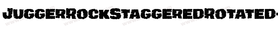 JuggerRockStaggeredRotated-VZr6字体转换