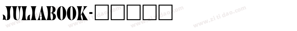 JuliaBook字体转换