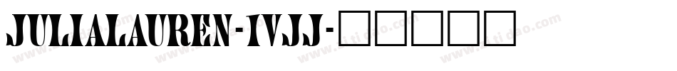 JuliaLauren-1vJj字体转换