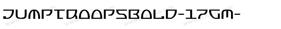 JumptroopsBold-17GM字体转换