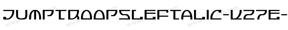 JumptroopsLeftalic-Kz7e字体转换