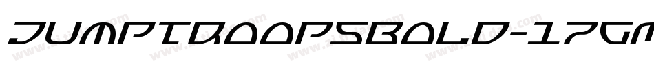 JumptroopsBold-17GM字体转换