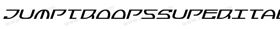 JumptroopsSuperItalic-29Od字体转换