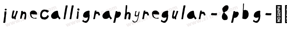 JuneCalligraphyRegular-8pBg字体转换