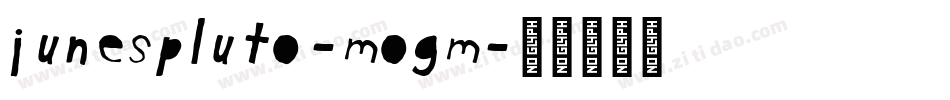 Junespluto-mOgm字体转换
