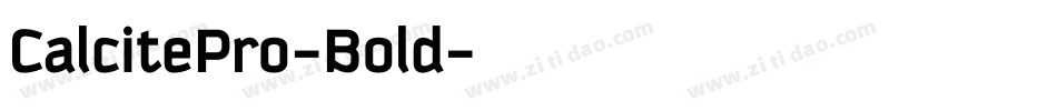 CalcitePro-Bold字体转换