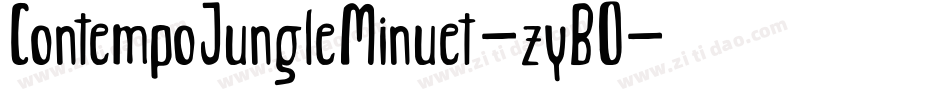 ContempoJungleMinuet-zyB0字体转换