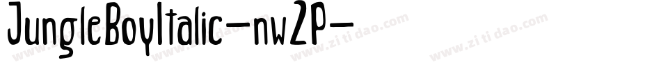 JungleBoyItalic-nw2P字体转换