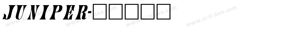 Juniper字体转换