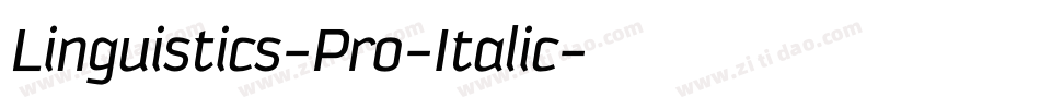 Linguistics-Pro-Italic字体转换