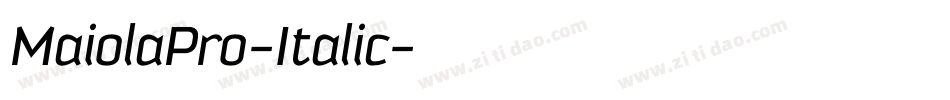 MaiolaPro-Italic字体转换