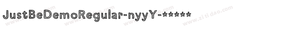 JustBeDemoRegular-nyyY字体转换