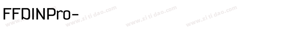 FFDINPro字体转换