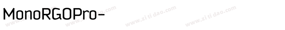 MonoRGOPro字体转换