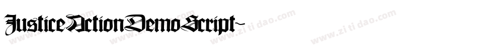JusticeActionDemoScript字体转换