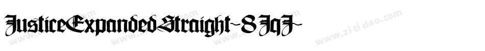 JusticeExpandedStraight-8JqJ字体转换