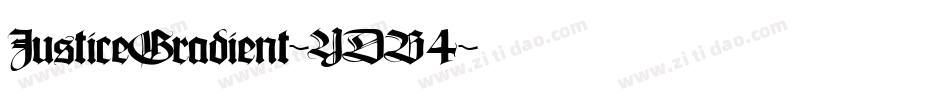 JusticeGradient-YDB4字体转换