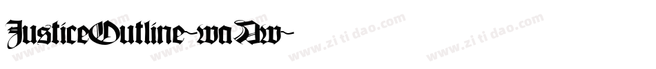 JusticeOutline-waAw字体转换