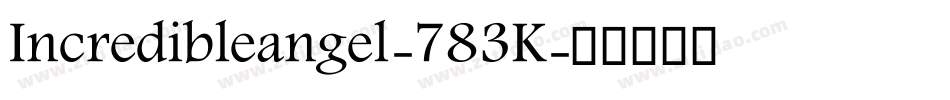 Incredibleangel-783K字体转换