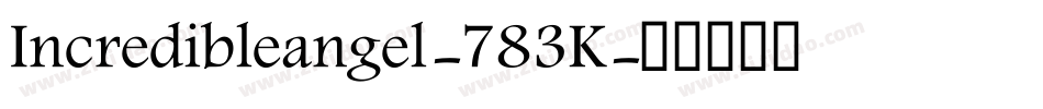 Incredibleangel-783K字体转换