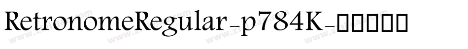 RetronomeRegular-p784K字体转换